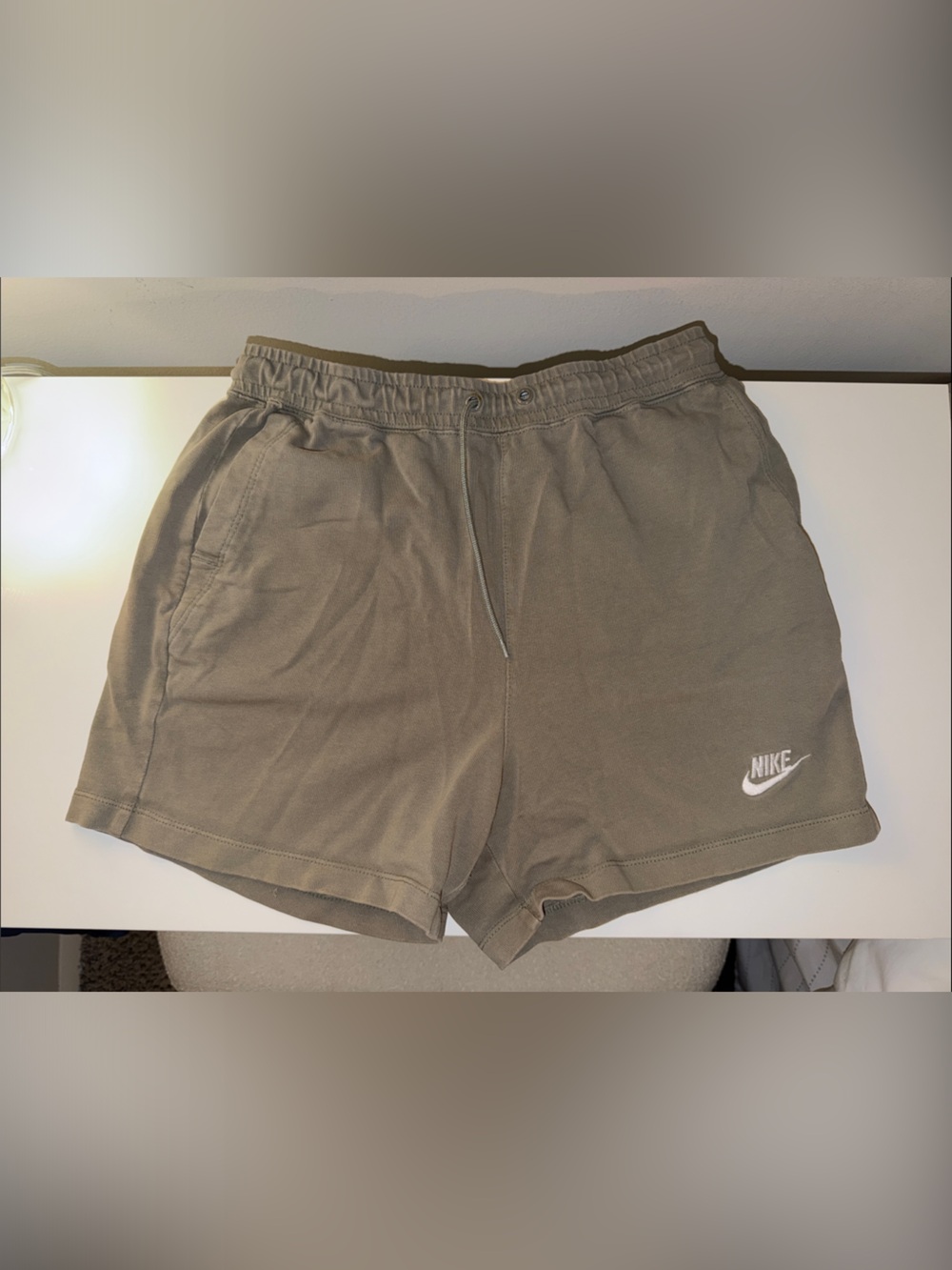 Nike Women’s Olive Green Athletic Sweatshorts